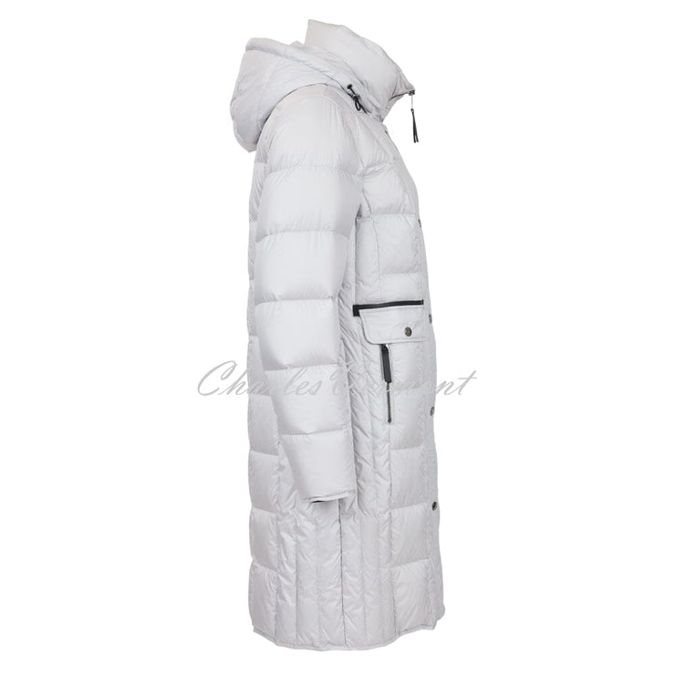 Normann Quilted Down Coat with Detachable Hood - Style 8823-800-93