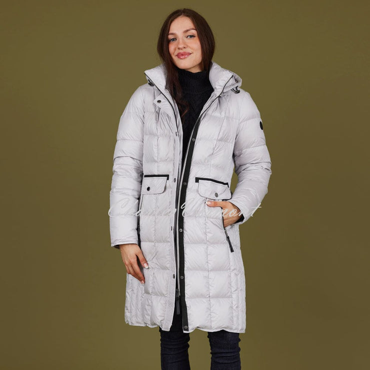 Normann Quilted Down Coat with Detachable Hood - Style 8823-800-93