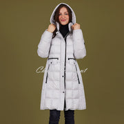 Normann Quilted Down Coat with Detachable Hood - Style 8823-800-93