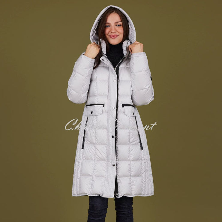 Normann Quilted Down Coat with Detachable Hood - Style 8823-800-93