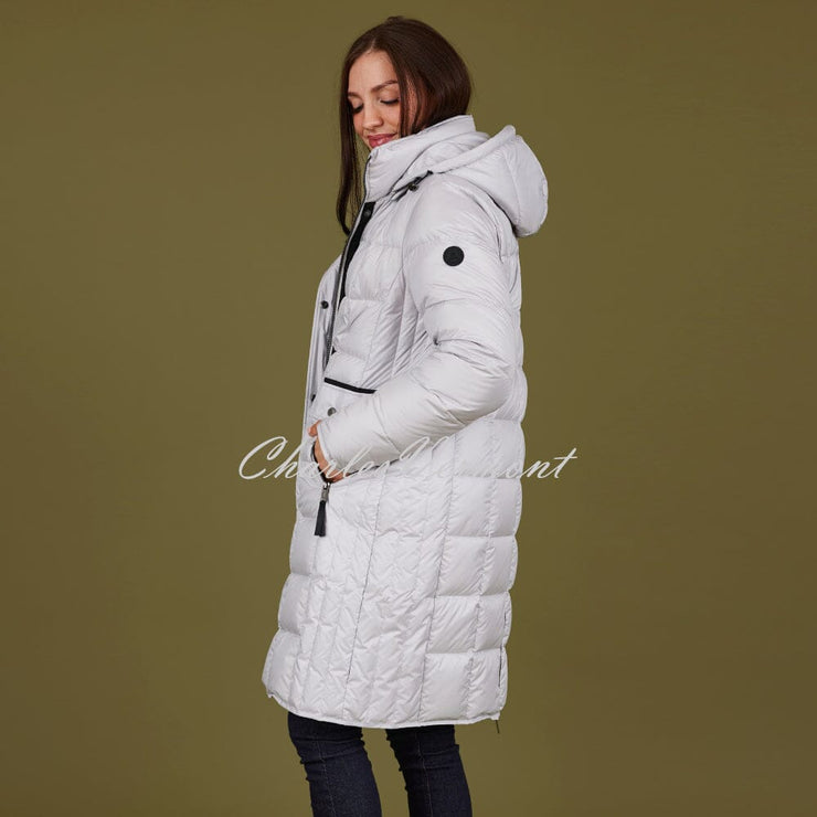 Normann Quilted Down Coat with Detachable Hood - Style 8823-800-93