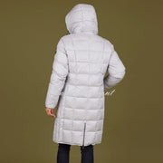 Normann Quilted Down Coat with Detachable Hood - Style 8823-800-93