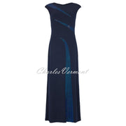 Tia Maxi Dress with Sequin Dress - Style 78051-7993-6869 (Navy)