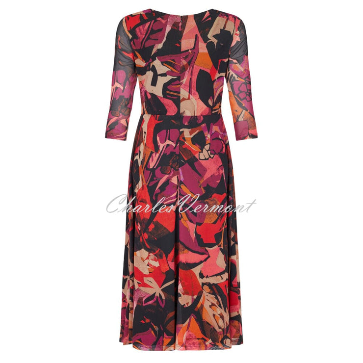 Tia Abstract Print Mesh Dress - Style 78115-7994-47