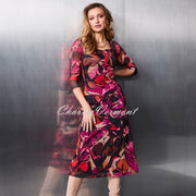 Tia Abstract Print Mesh Dress - Style 78115-7994-47