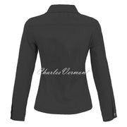 Dolcezza Denim Jacket with Embroidery - Style 25201 (Black)