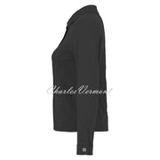 Dolcezza Denim Jacket with Embroidery - Style 25201 (Black)