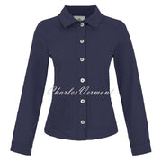 Dolcezza Denim Jacket with Embroidery - Style 25201 (Navy)