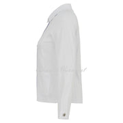Dolcezza Denim Jacket with Embroidery - Style 25201 (White)