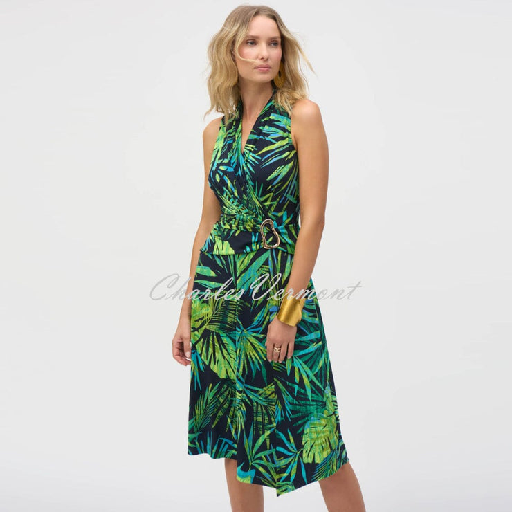 Joseph Ribkoff Sleeveless Tropical Print Dress - Style 252203