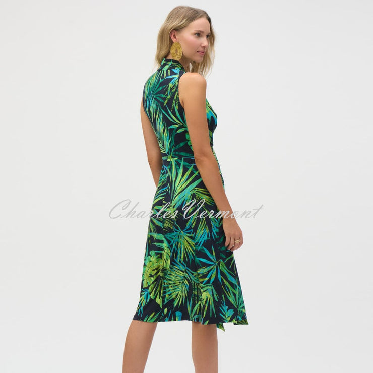 Joseph Ribkoff Sleeveless Tropical Print Dress - Style 252203