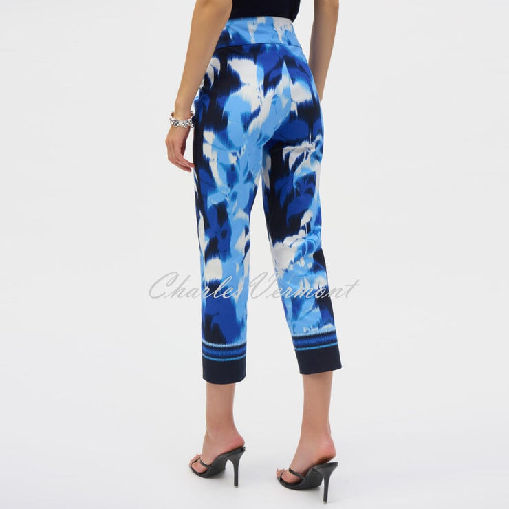 Joseph Ribkoff Abstract Print Cropped Trouser - Style 252229