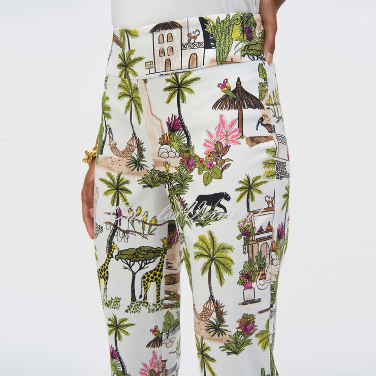 Joseph Ribkoff Safari Print Trouser - Style 252232