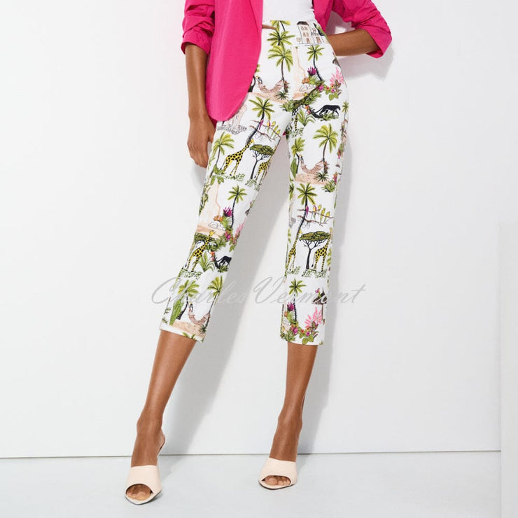 Joseph Ribkoff Safari Print Trouser - Style 252232