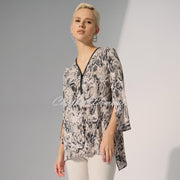 Joseph Ribkoff Python Print Zip Tunic Top - Style 252242