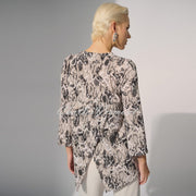 Joseph Ribkoff Python Print Zip Tunic Top - Style 252242