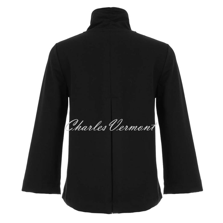Dolcezza 'Cosy Essentials' Button Jacket - Style 25241 (Black)