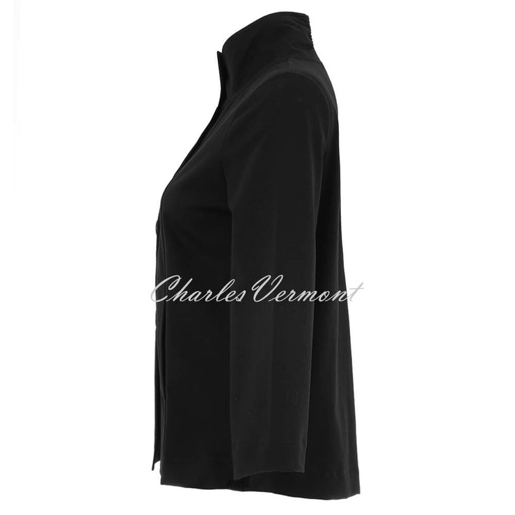 Dolcezza 'Cosy Essentials' Button Jacket - Style 25241 (Black)