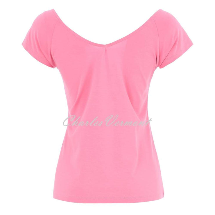 Dolcezza V-Neck Top - Style 25250 (Rose Pink)