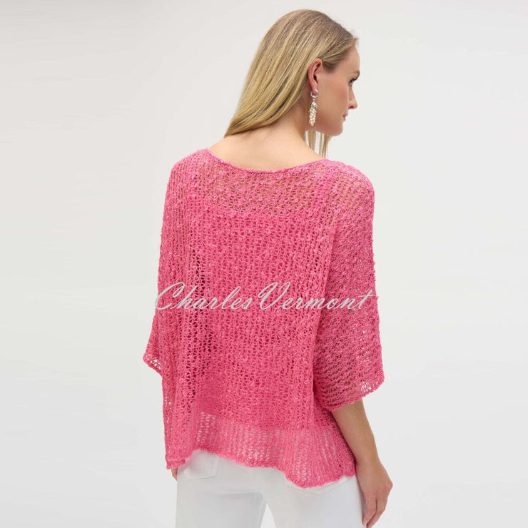 Joseph Ribkoff Open Knit Sweater And Camisole Set - Style 252902
