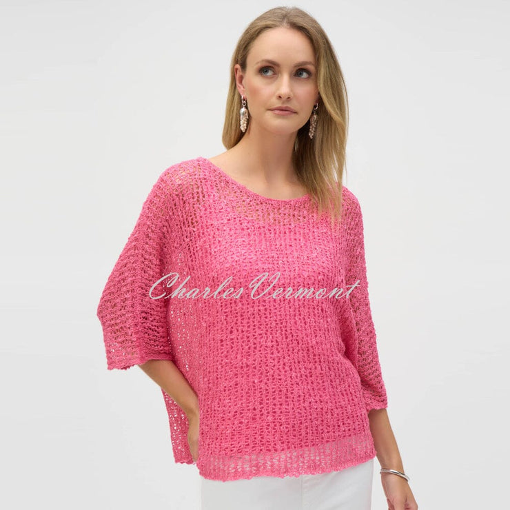 Joseph Ribkoff Open Knit Sweater And Camisole Set - Style 252902