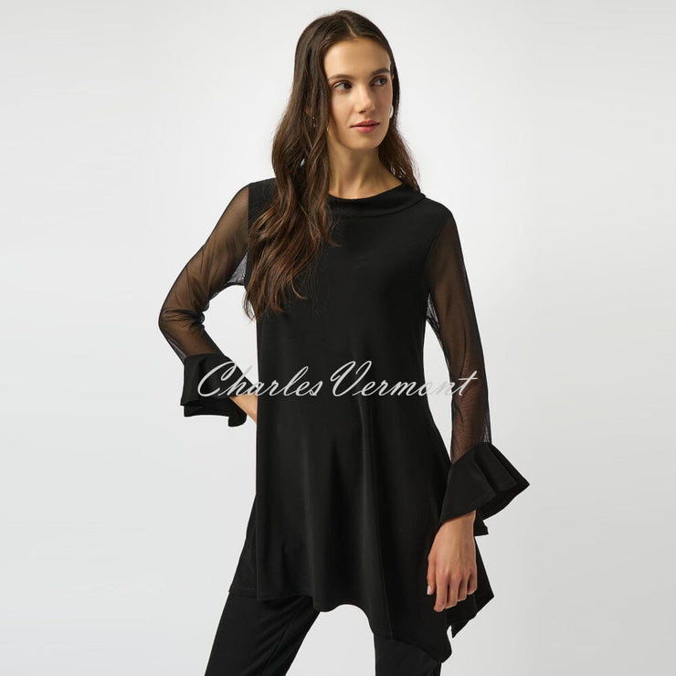 Joseph Ribkoff Mesh Handkerchief Tunic Top - Style 253057