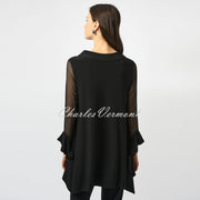 Joseph Ribkoff Mesh Handkerchief Tunic Top - Style 253057