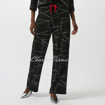 Joseph Ribkoff Geometric Wide Leg Trouser - Style 253080