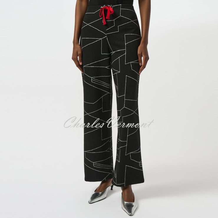 Joseph Ribkoff Geometric Wide Leg Trouser - Style 253080