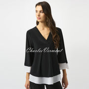 Joseph Ribkoff Colour Block Flared Top - Style 253082