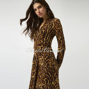 Joseph Ribkoff Animal Print Wrap Dress - Style 253091