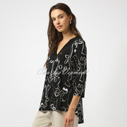 Joseph Ribkoff Face Print Top - Style 253138