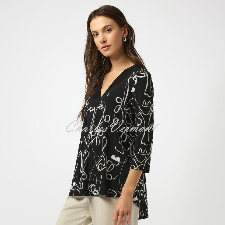 Joseph Ribkoff Face Print Top - Style 253138