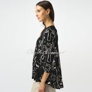 Joseph Ribkoff Face Print Top - Style 253138