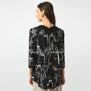 Joseph Ribkoff Face Print Top - Style 253138