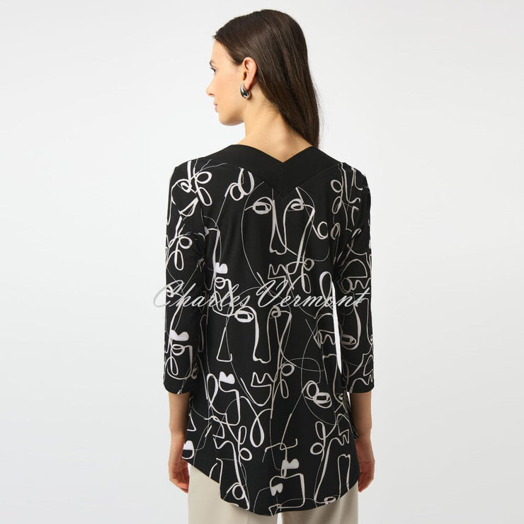 Joseph Ribkoff Face Print Top - Style 253138