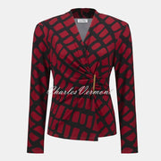 Joseph Ribkoff Geometric Print Wrap Top - Style 253139