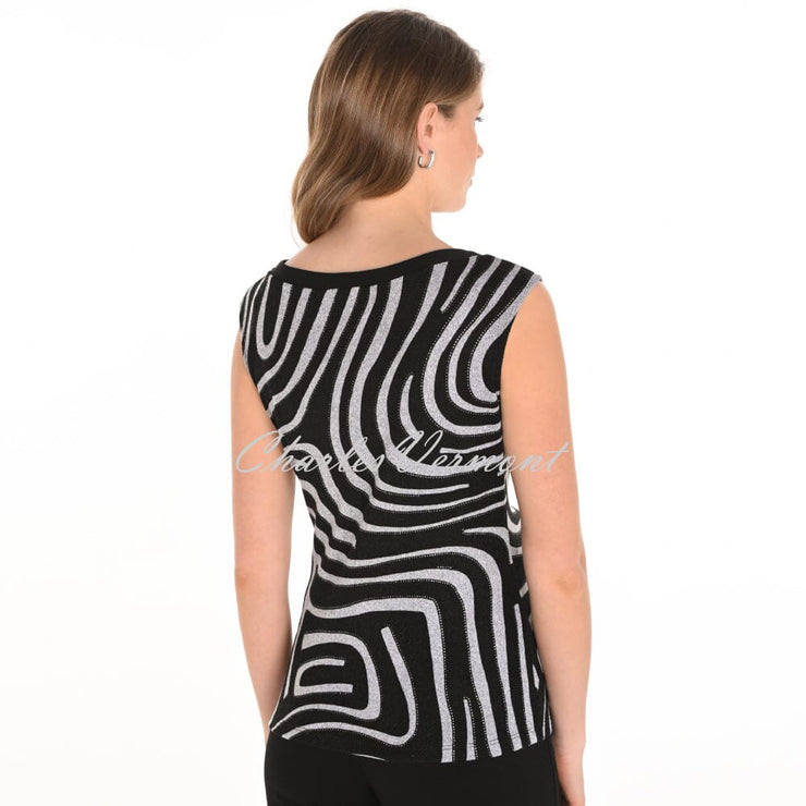 Frank Lyman Sleeveless Top With Keyhole Neckline - Style 253179