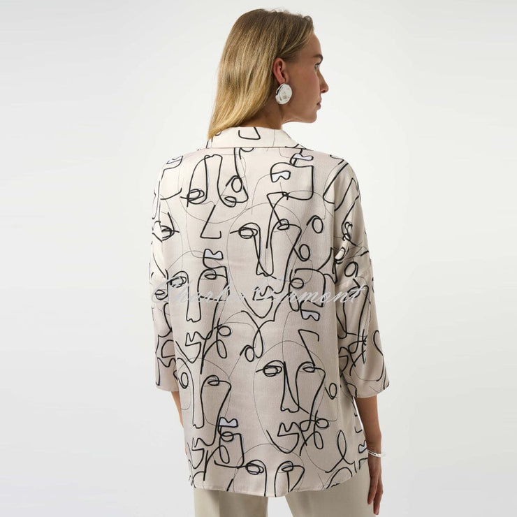 Joseph Ribkoff Face Print Top - Style 253230