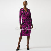 Joseph Ribkoff Abstract Print Wrap Dress - Style 253282