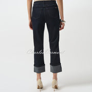 Joseph Ribkoff Cropped Jean With Rhinestone Hem - Style 253953