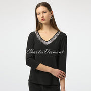 Joseph Ribkoff Top With Sequin Detail - Style 254025