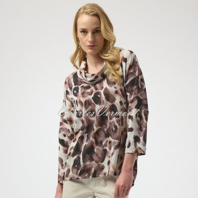 Joseph Ribkoff Animal Print Tunic Top - Style 254033