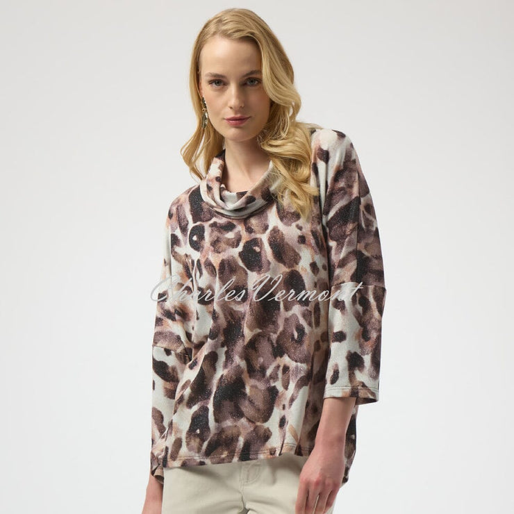 Joseph Ribkoff Animal Print Tunic Top - Style 254033