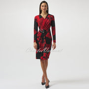 Joseph Ribkoff Abstract Print Wrap Dress - Style 254088
