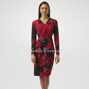 Joseph Ribkoff Abstract Print Wrap Dress - Style 254088