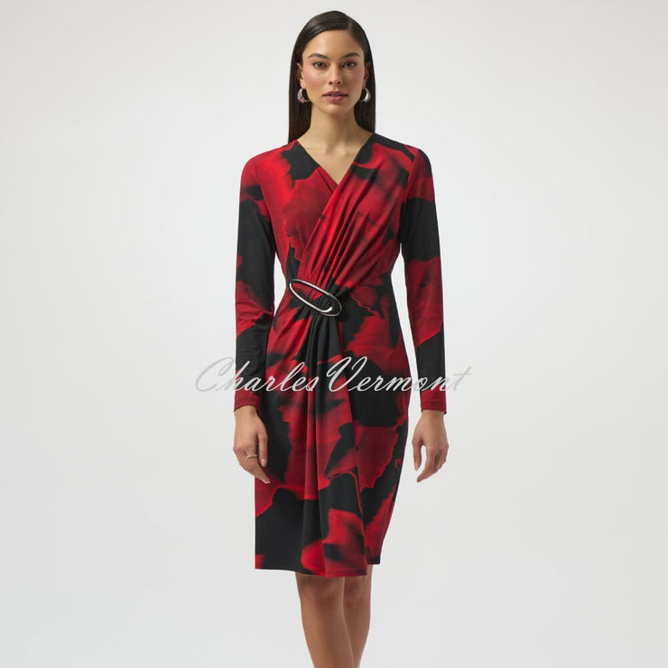 Joseph Ribkoff Abstract Print Wrap Dress - Style 254088