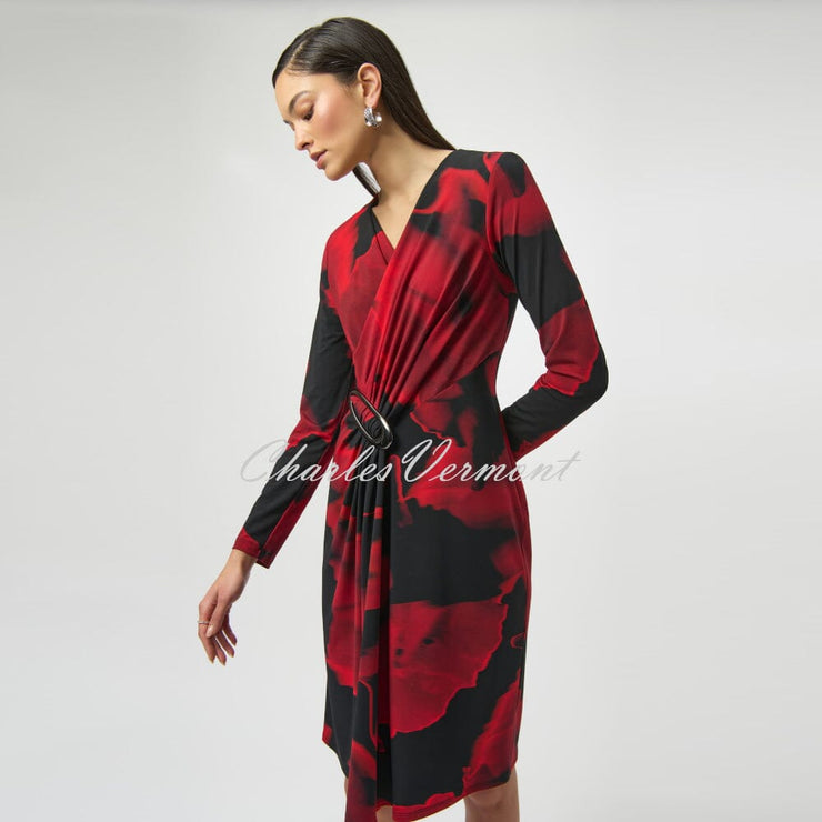Joseph Ribkoff Abstract Print Wrap Dress - Style 254088