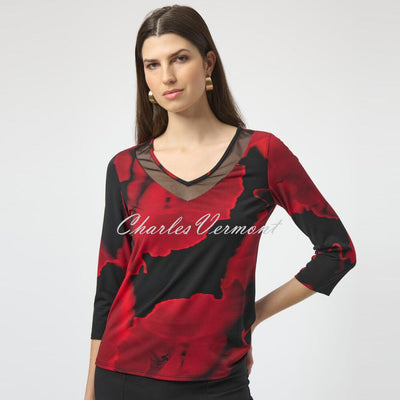 Joseph Ribkoff Abstract Print Top - Style 254095