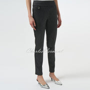 Joseph Ribkoff Silver Foil Geometric Print Trouser - Style 254143